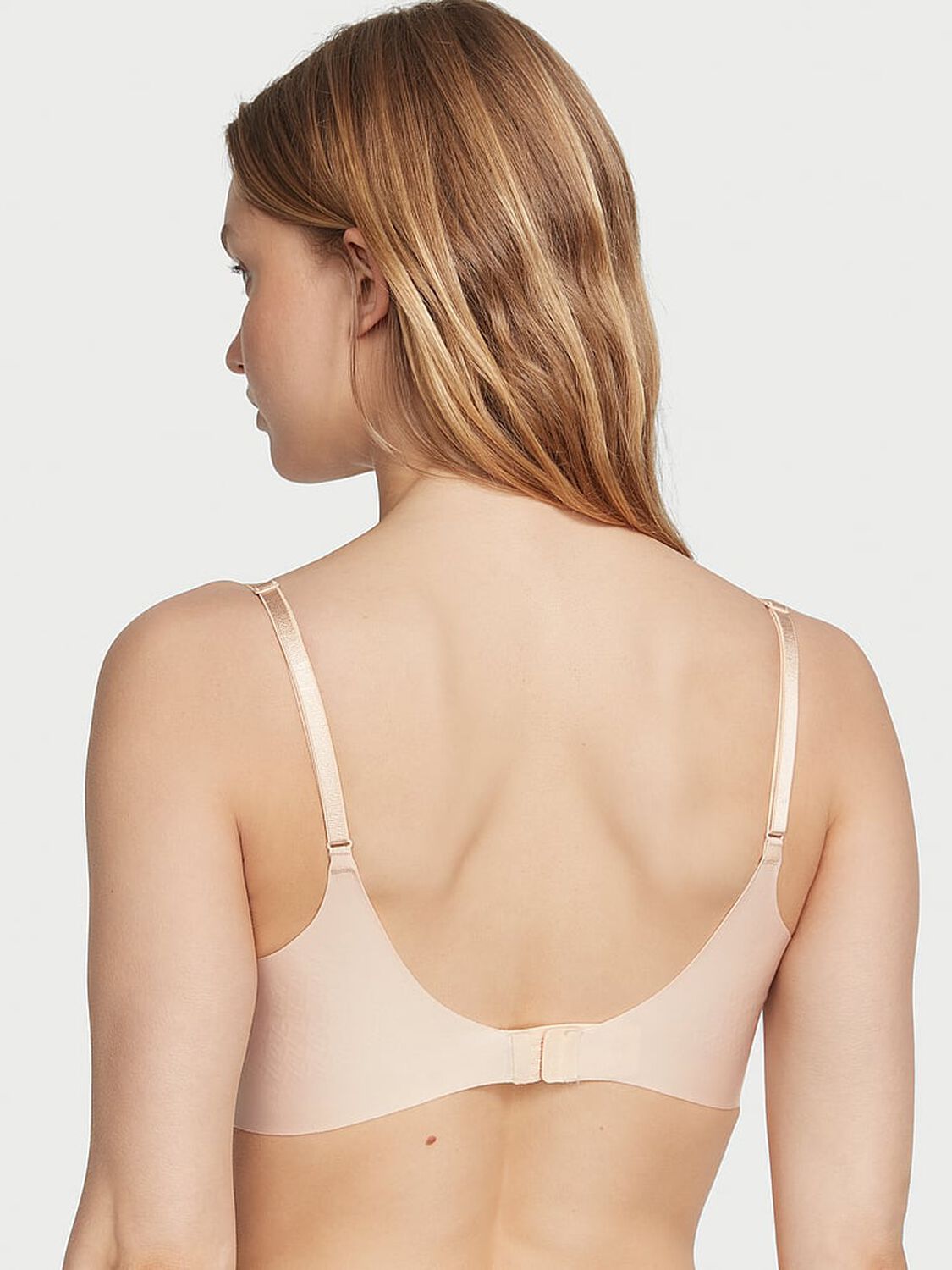 vs Victoria's Secret Bare Plunge Low-Back Bra Marzipan 2 of 4 
