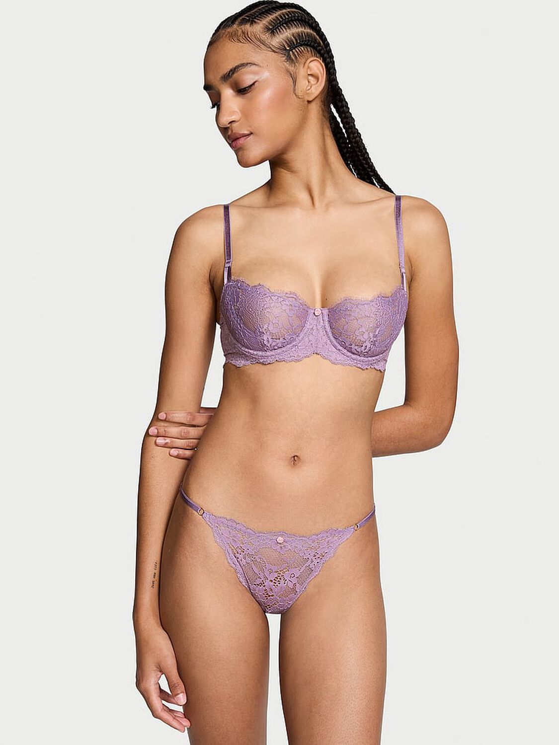 vs Dream Angels Wicked Unlined Lace Balconette Bra 4 of 4 