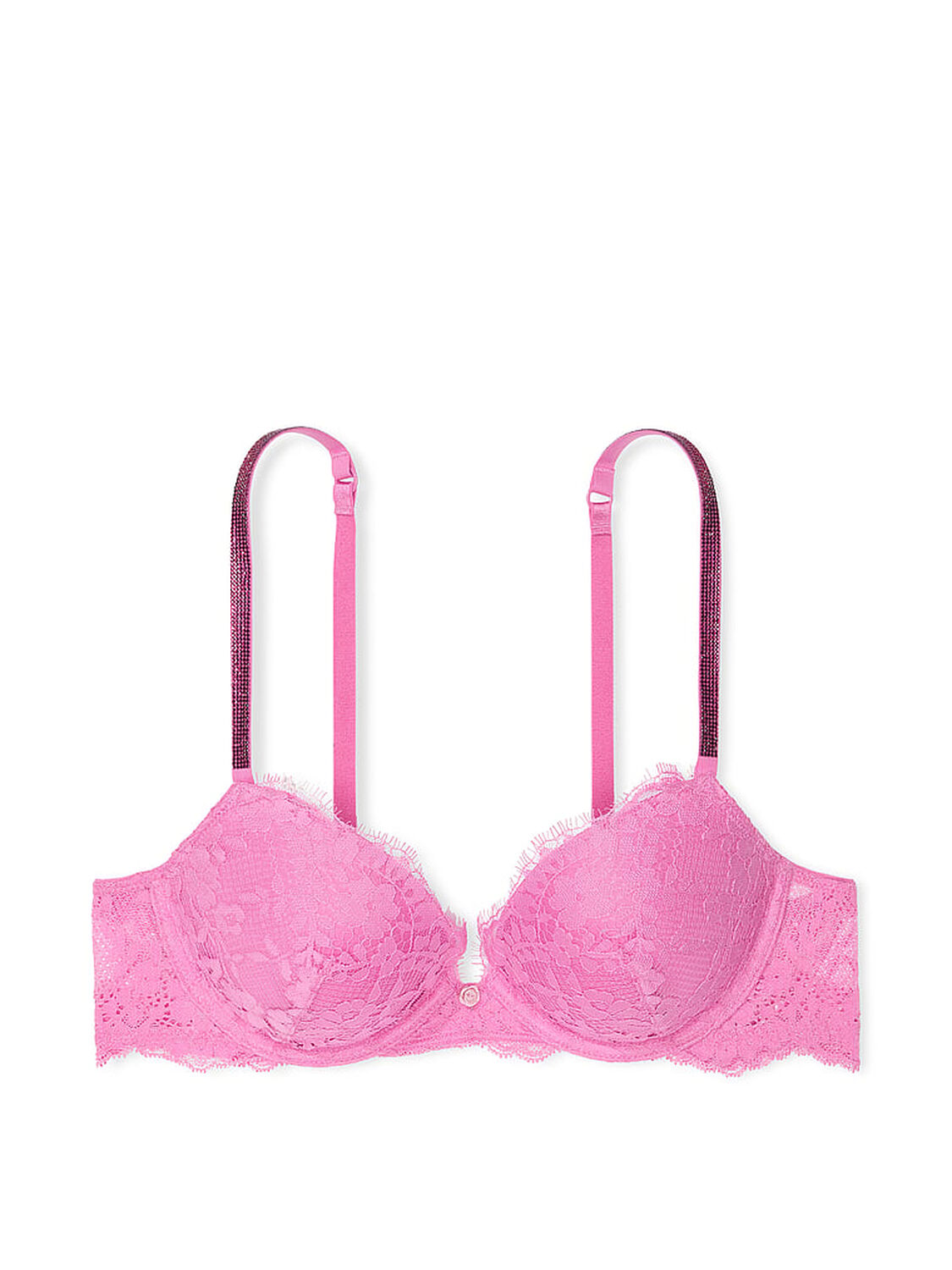 vs Dream Angels Twinkle Strap Lace Push-Up Bra New Peony 3 of 4 