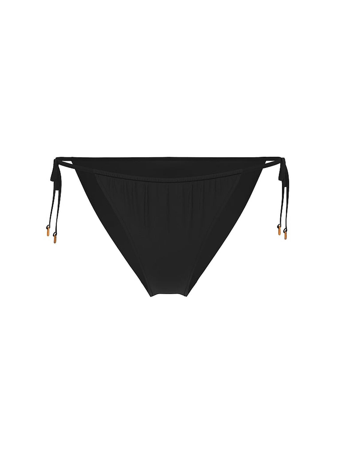 vs Victoria's Secret Swim Side-Tie Itsy String Bikini Bottom Pure Black 3 of 3 
