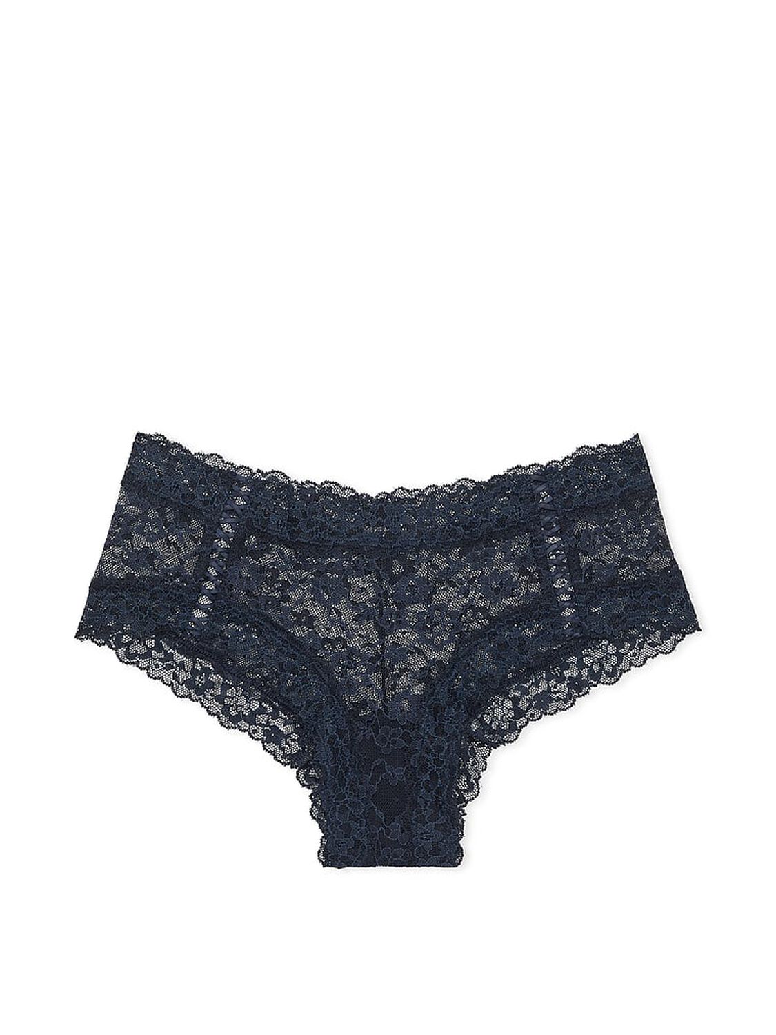vs The Lacie Lace-Up Lace Cheeky Panty Noir Navy 3 of 3 
