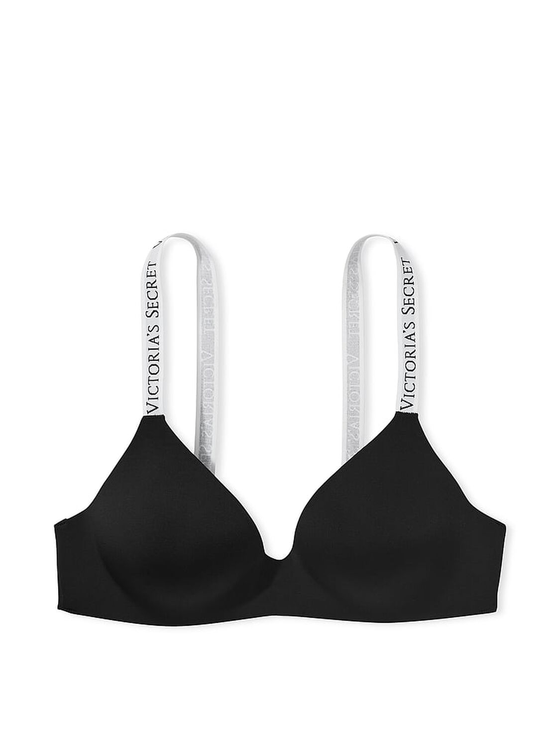 vs The T-Shirt Lightly Lined Wireless Bra Black 1 of 3 