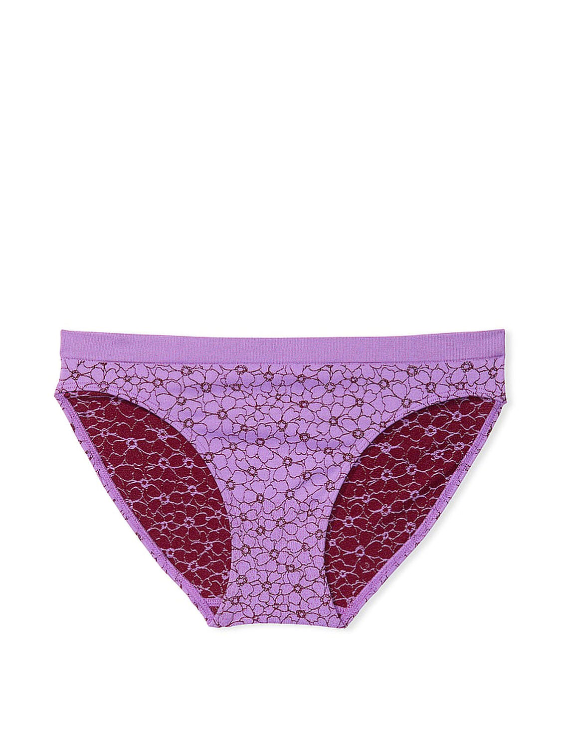 vs Seamless Seamless Bikini Panty Purple Paradise Floral 3 of 3 