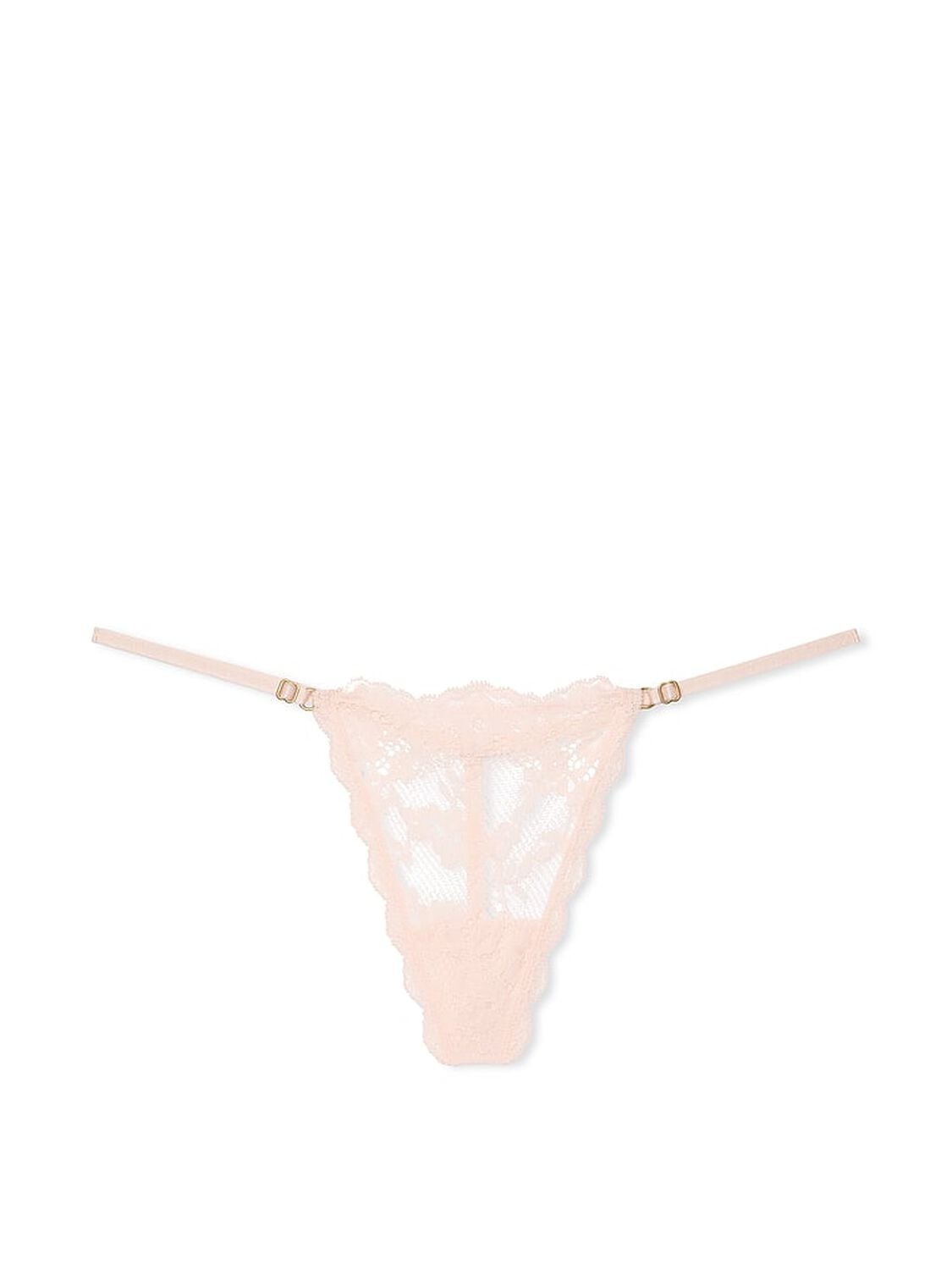 vs Dream Angels Lace Adjustable V-String Panty Purest Pink 3 of 3 