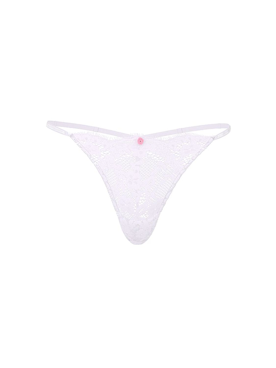 vs Dream Angels Twinkle Strap Lace V-String Panty Feather Lilac 3 of 3 
