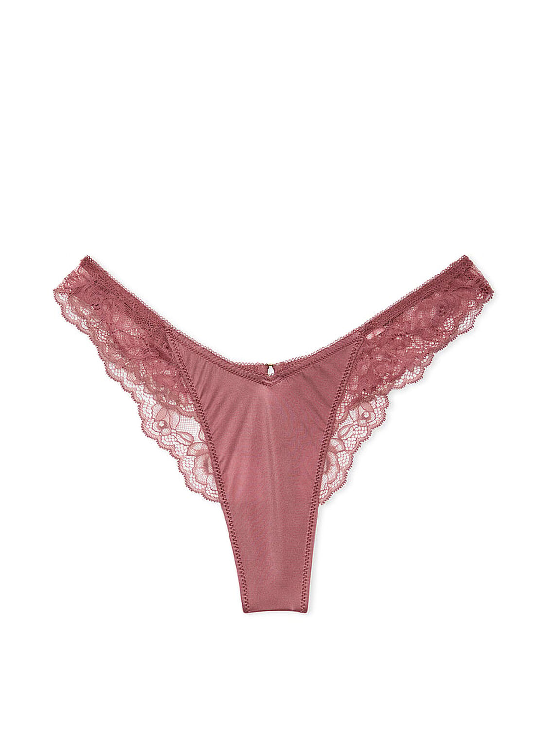 vs Very Sexy Rose Lace-Trim High-Leg Thong Panty Vintage Rose 3 of 3 