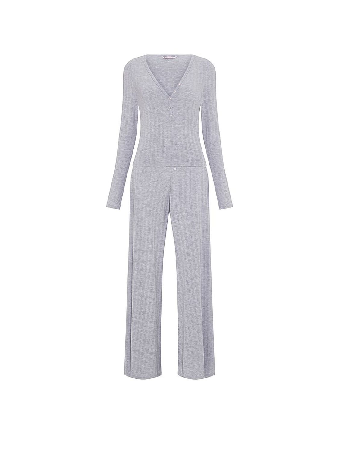 vs Victoria's Secret SoSoft&trade; Modal Ultra-Fine Henley Top & Pant Set Medium Heather Grey 3 of 3 