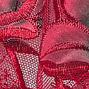 Red Rose Unlined Low-Cut Demi Bra, Red Lacquer, swatch