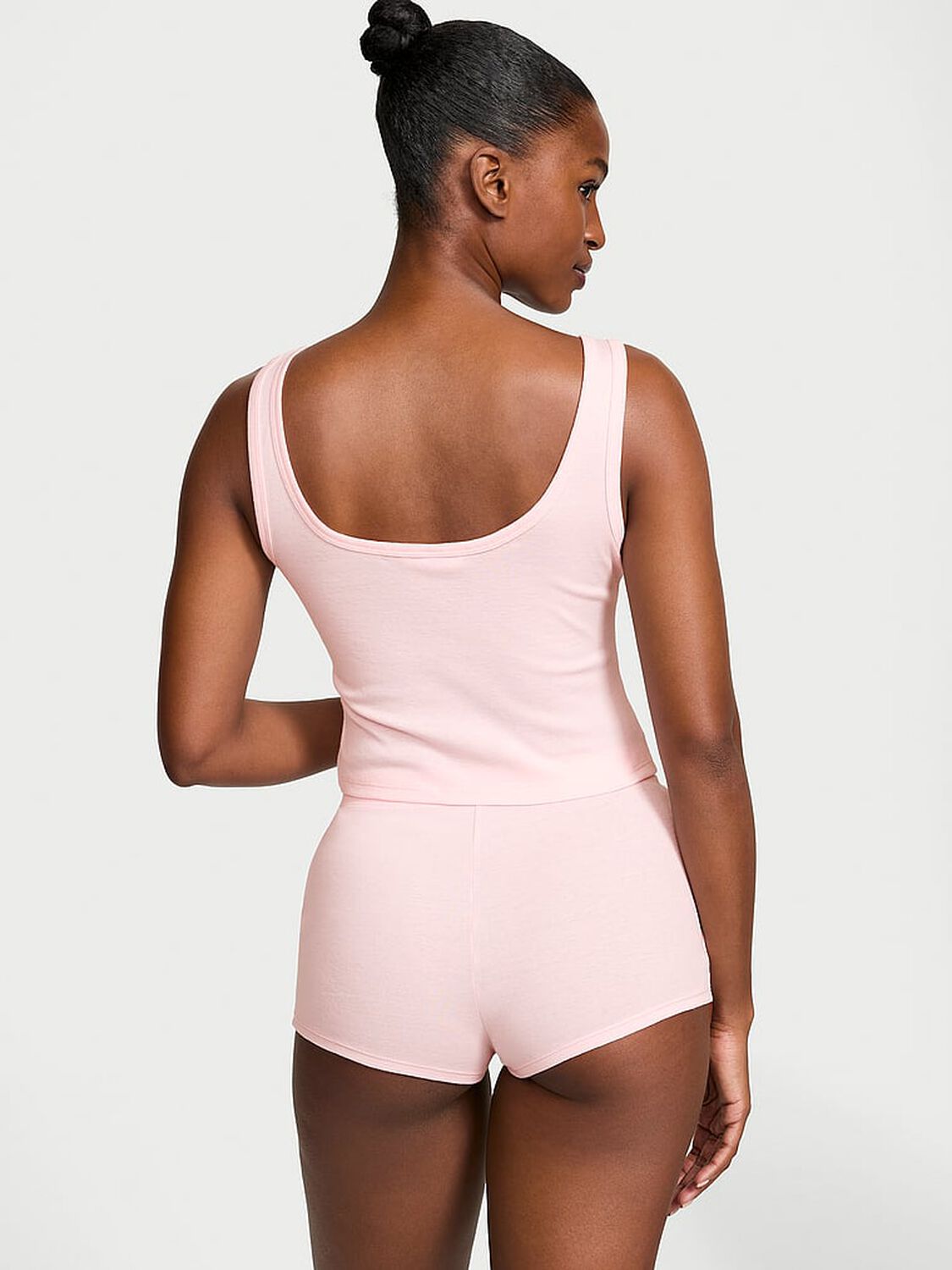 vs Victoria's Secret 100% Cotton Tank Short Pajama Set 2 of 3 