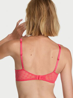 Dot Geo Lace Unlined Balconette Bra