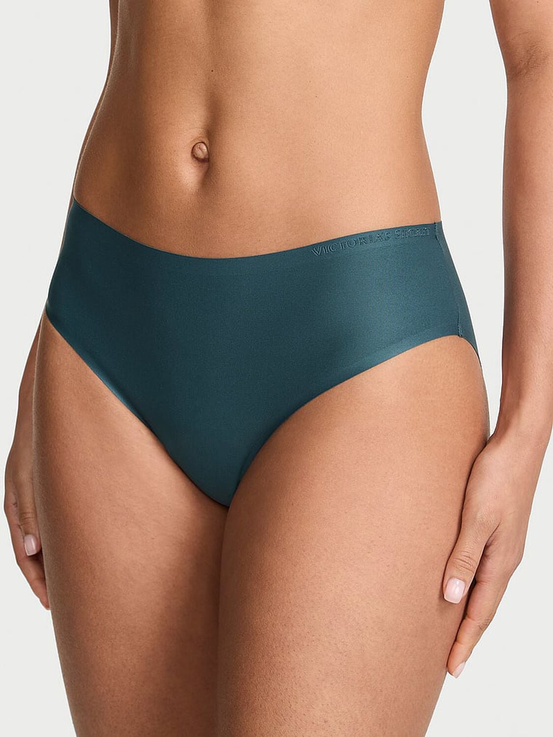 vs Body By Victoria Body by Victoria Flex Mid-Rise Bikini Panty Blue Mineral 1 of 2 
