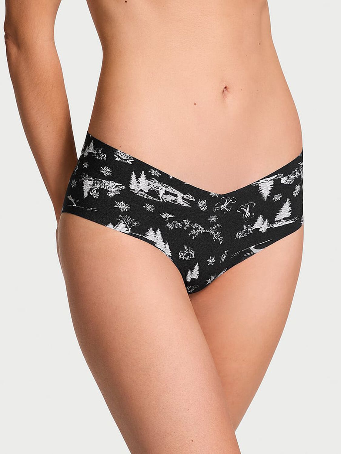 vs No-Show No-Show Hiphugger Panty Black Toile 1 of 3 