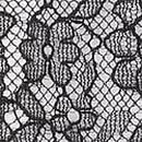 Mesh and Lace V-String Panty, Black, swatch