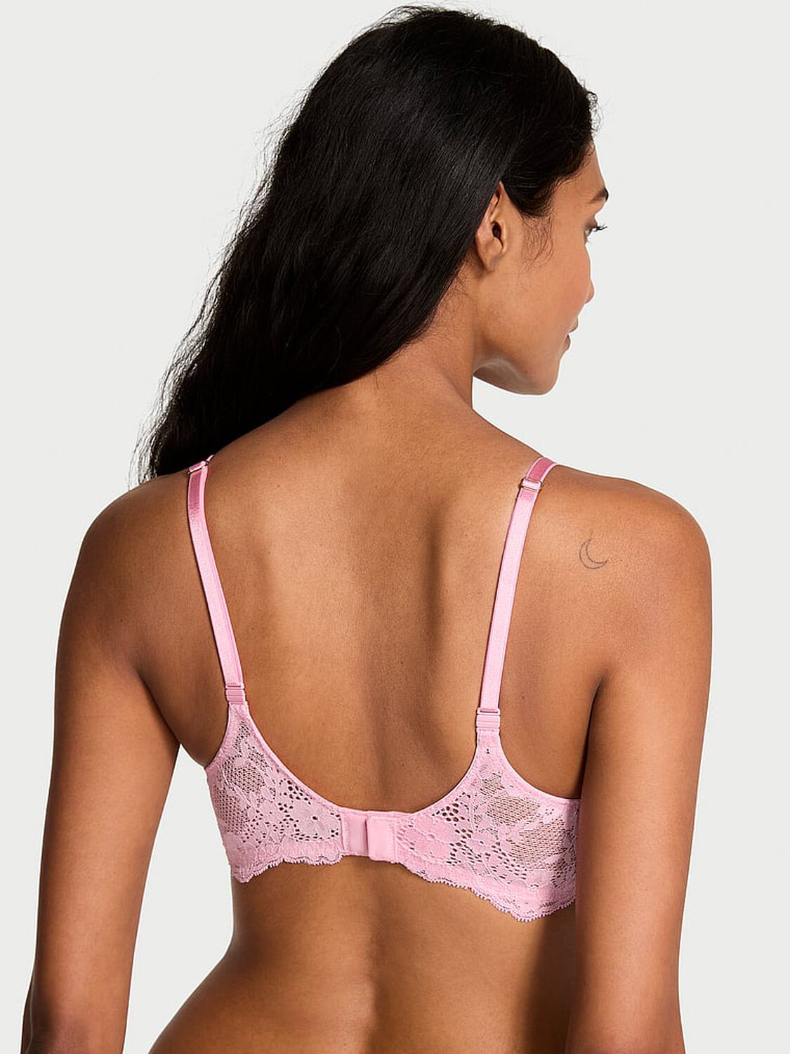 vs Dream Angels Lace Push-Up Bra Petal Pink 2 of 3 