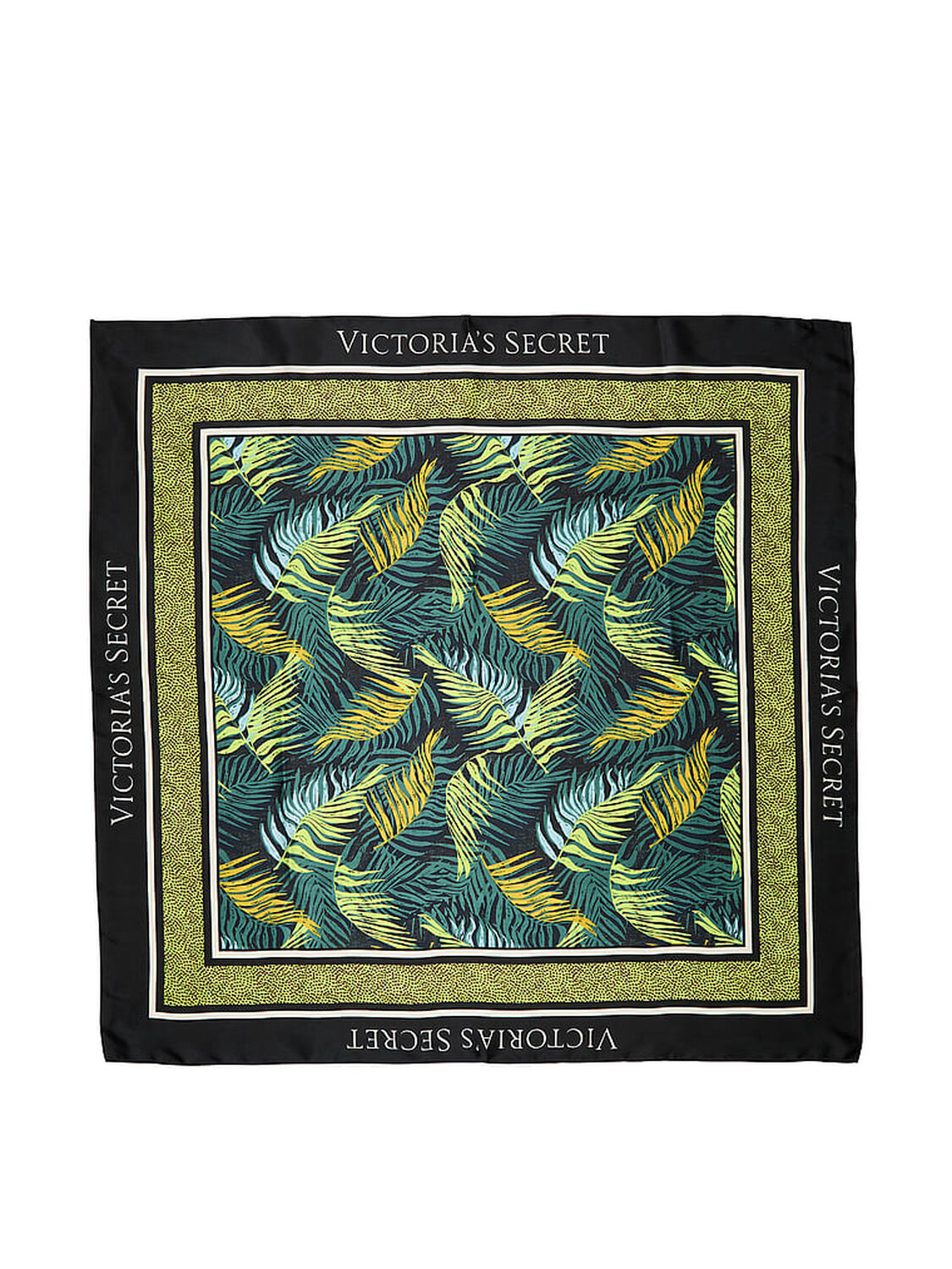 vs Victoria's Secret Satin Scarf Palm 1 of 2 