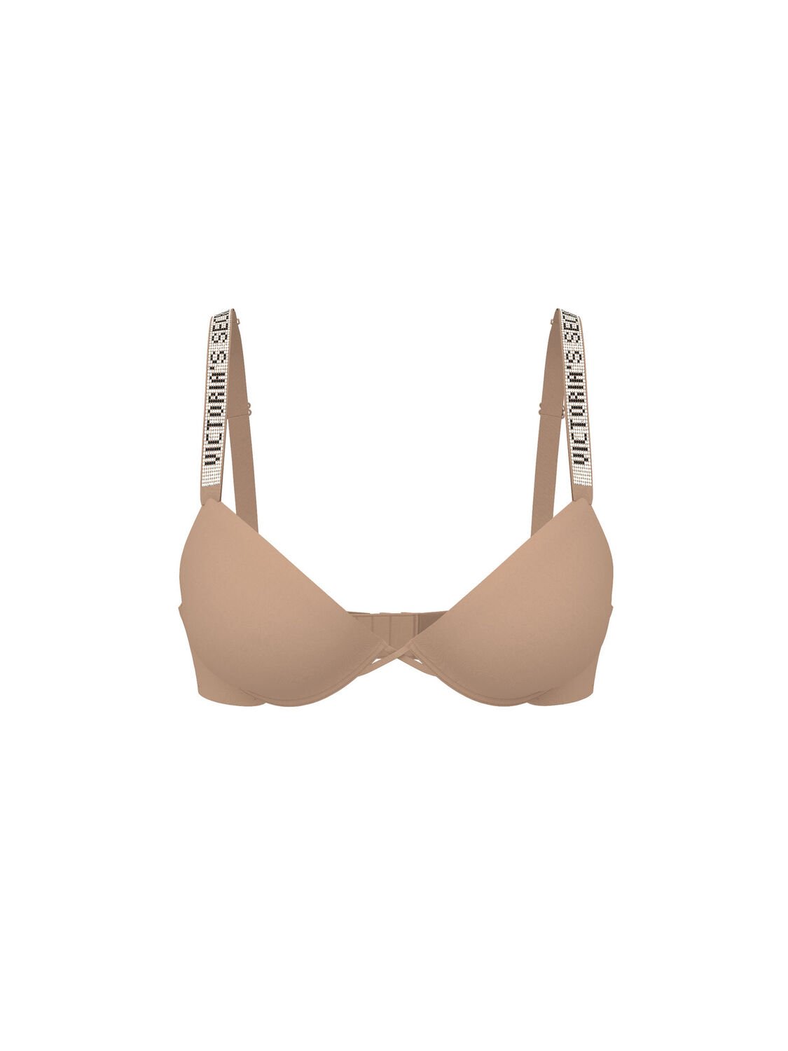vs Very Sexy Sunset Ombr&eacute; Shine Strap Lightly Lined Low-Cut Demi Bra Praline 1 of 2 