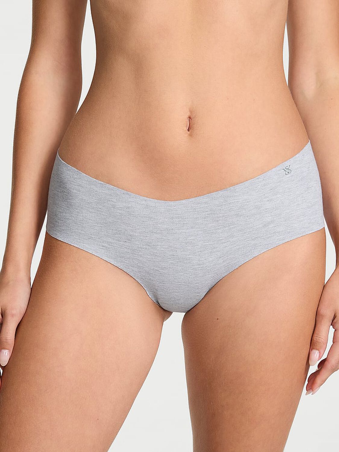 vs No-Show No-Show Cotton Cheeky Panty Medium Heather Grey 2 of 3 