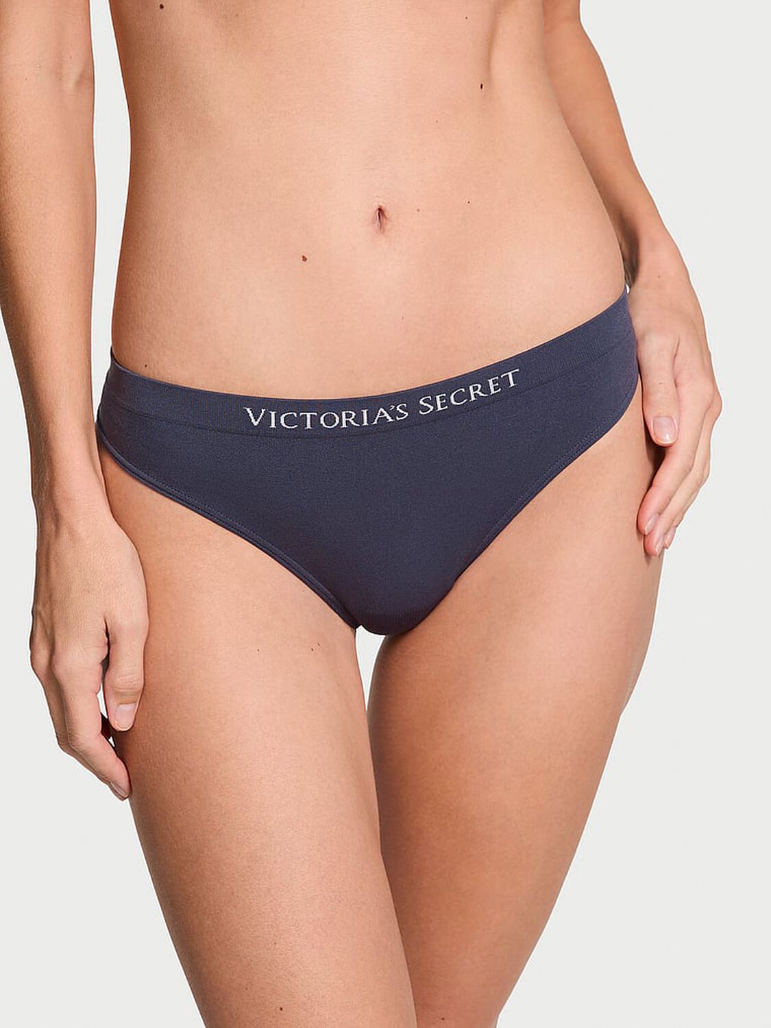 vs Seamless Seamless Thong Panty Slate Blue 1 of 3 