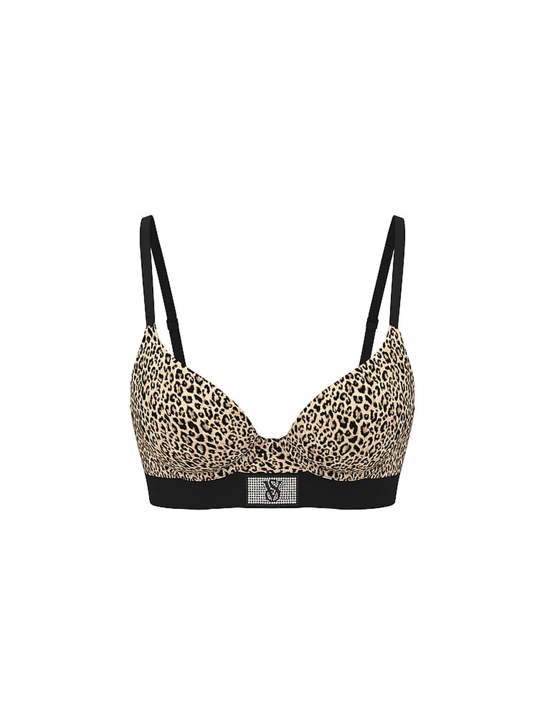 vs The T-Shirt Perfect Shape Shine Patch Push-Up Bra Leopard 3 of 3 