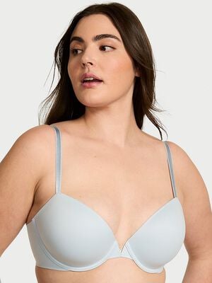 Smooth Lightly Lined Plunge Demi Bra