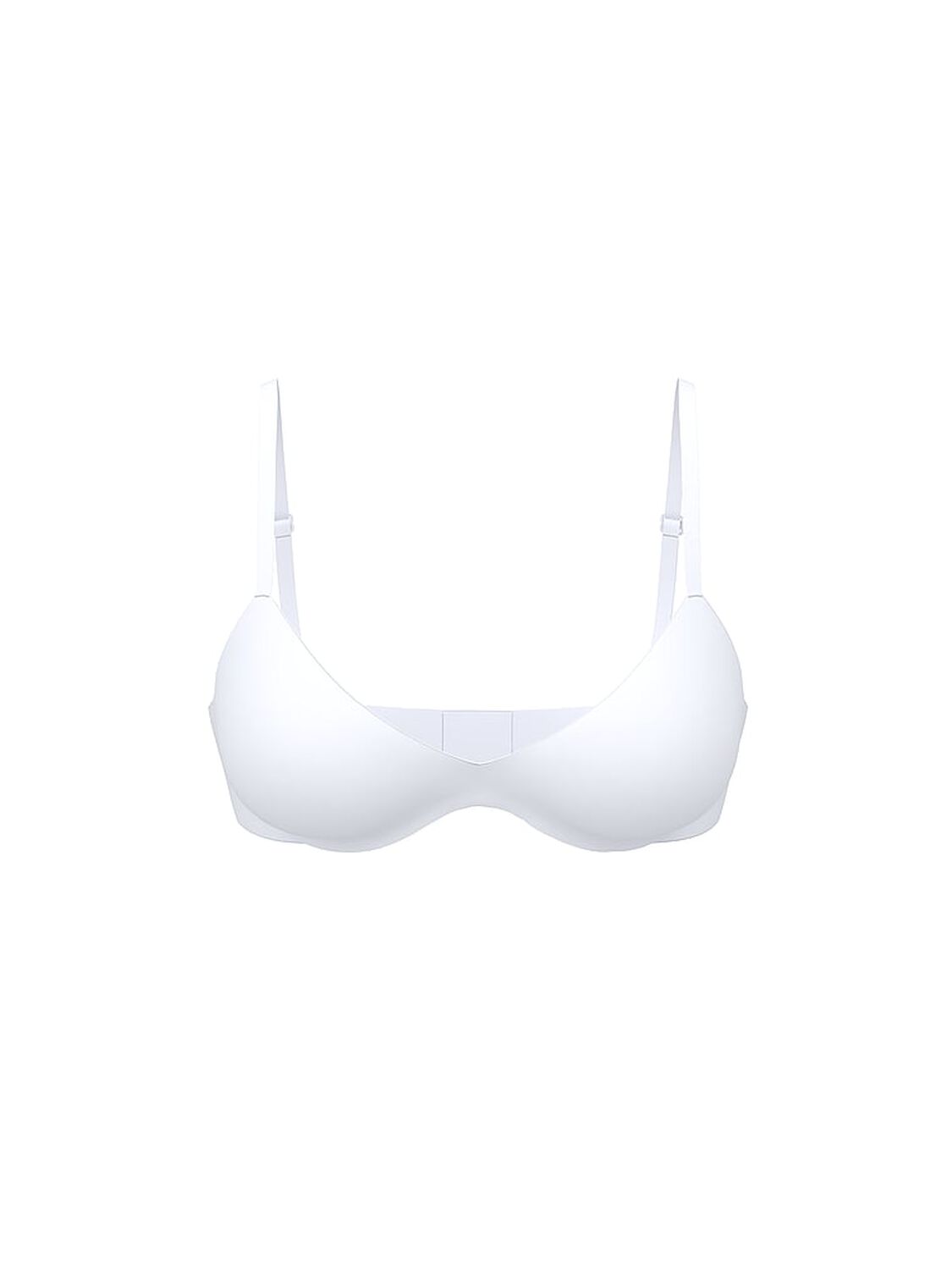 vs Body By Victoria FlexFactor Lightly Lined Plunge Demi Bra Vs White 1 of 3 