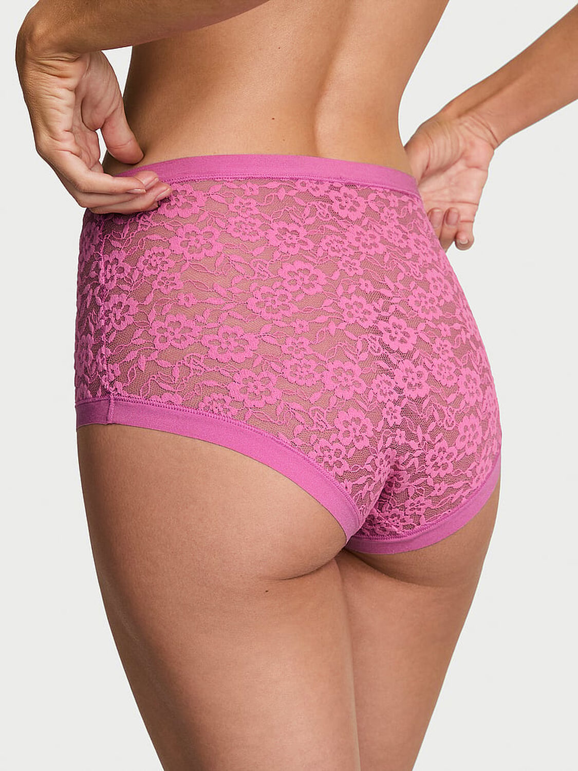 vs No-Show No-Show Lace High-Waist Brief Panty Cocktail 2 of 3 