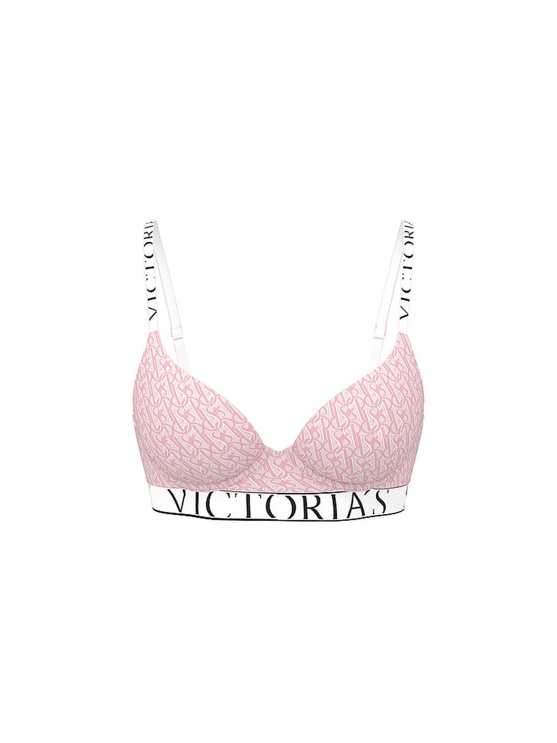 vs The T-Shirt The CoolBra&trade; Lightly Lined Demi Pretty Blossom Logos 3 of 3 