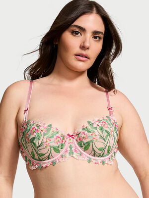 Wicked Unlined Lily Embroidery Balconette Bra