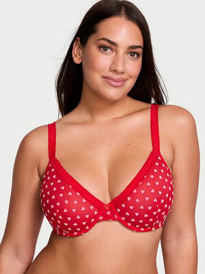 Tease Hearts Unlined Demi Bra