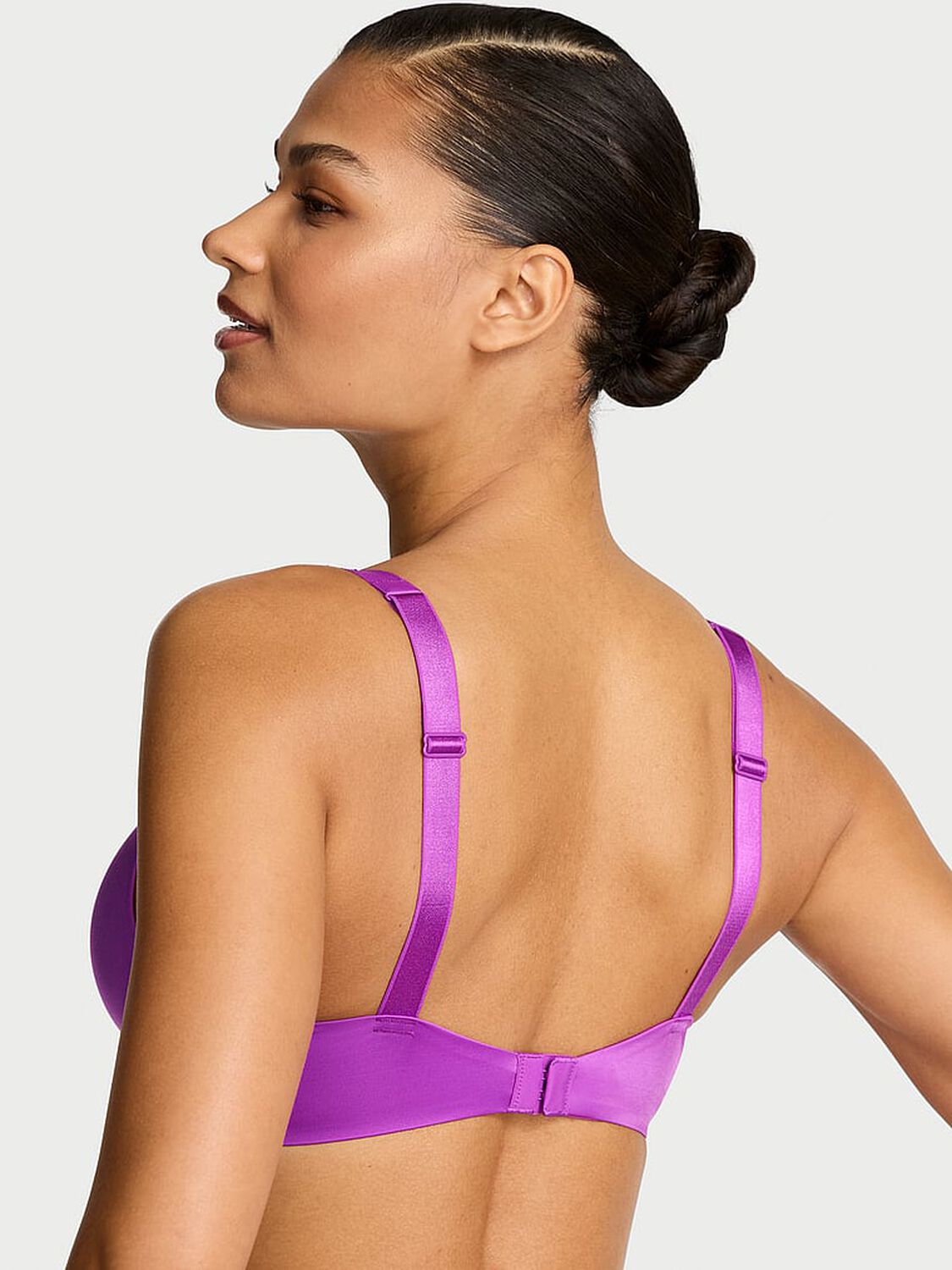 vs Very Sexy Logo Shine Strap Push-Up Bra Gumdrop Purple 2 of 3 