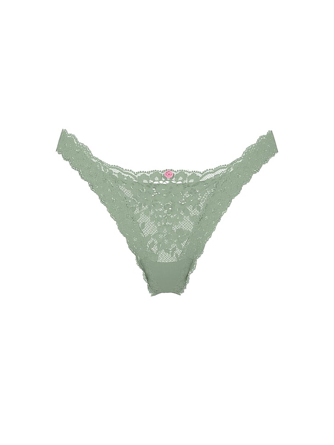 vs Dream Angels Lace Brazilian Panty Sweet Spearmint 3 of 3 