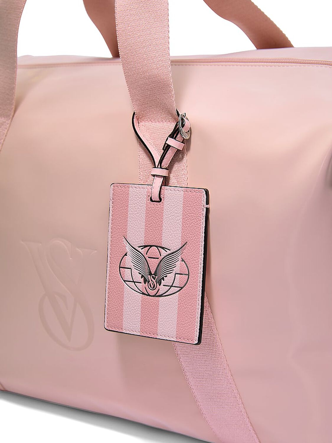 vs Victoria's Secret Angel Essentials Luggage Tag Heritage Stripe 3 of 3 