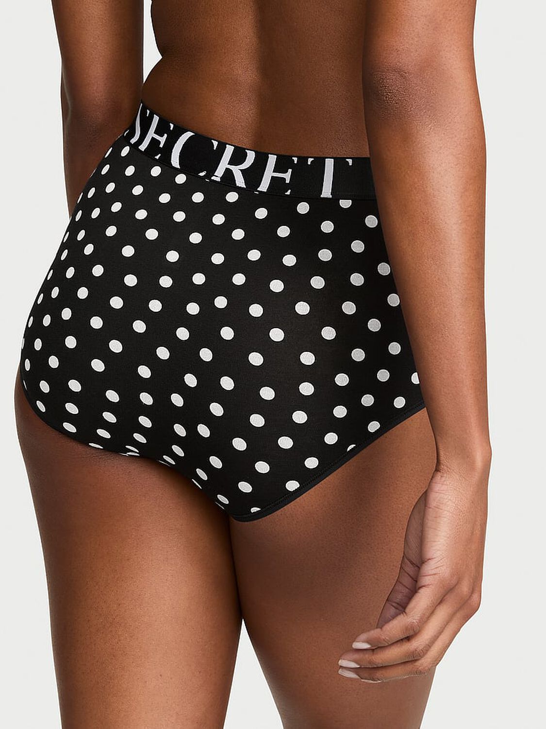 vs Cotton Exploded Logo Cotton Modern Brief Panty Black Dots 2 of 3 