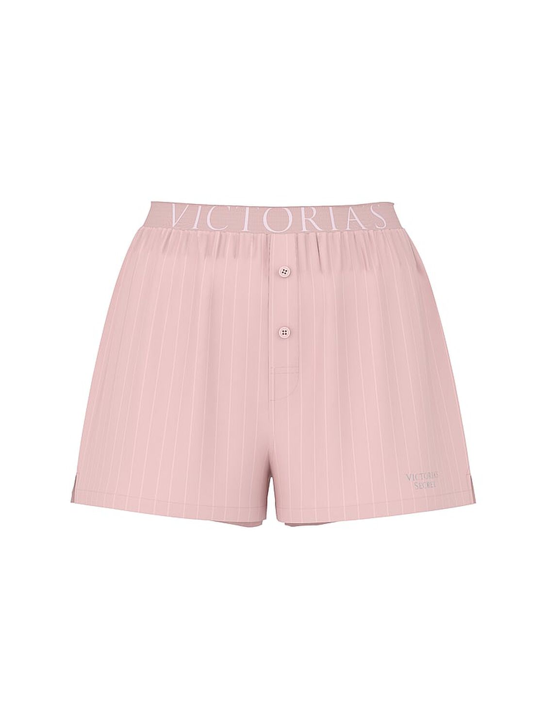 vs Victoria's Secret Mix & Match Sleep Heritage Cotton Pajama Shorts Angel Pink Stripes 3 of 3 