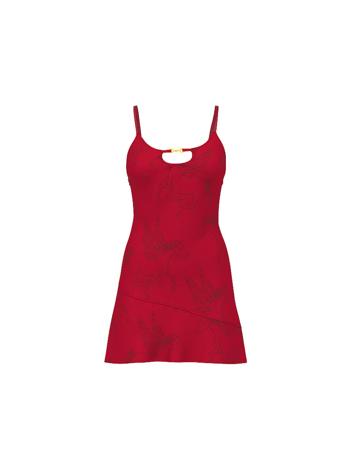 vs Victoria's Secret Equestrian Glam Satin Slip Dress Print 1 of 1 