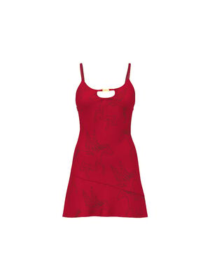 Equestrian Glam Satin Slip Dress