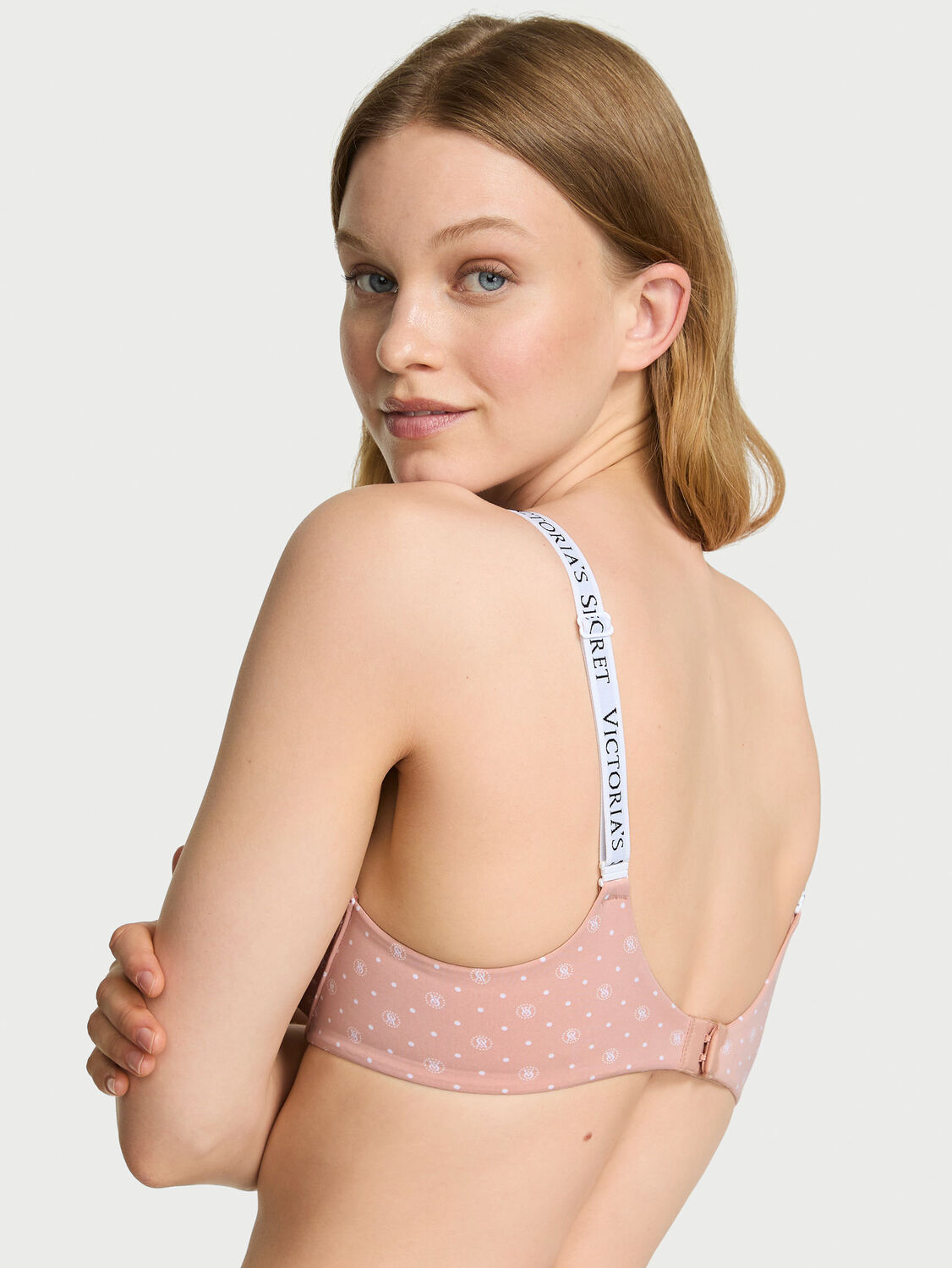 vs The T-Shirt Push-Up Perfect Shape Bra Pink Dot 2 of 3 