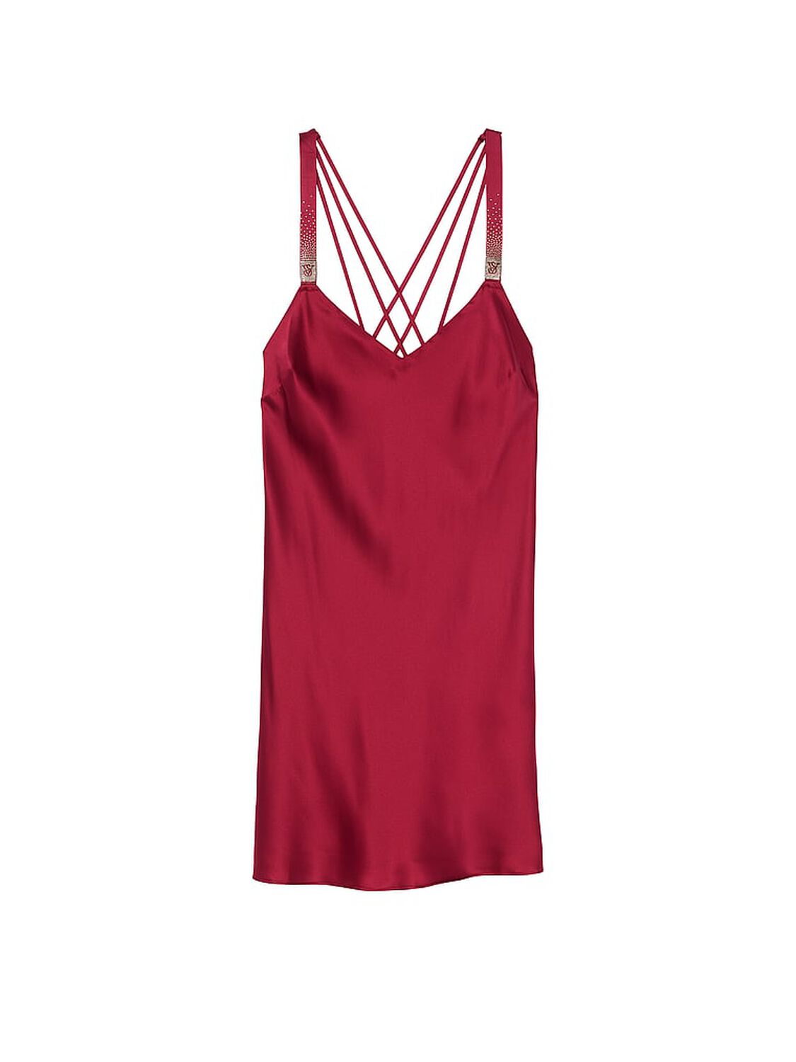 vs Victoria's Secret Scattered Shine Strap Satin Strappy-Back Slip 3 of 4 