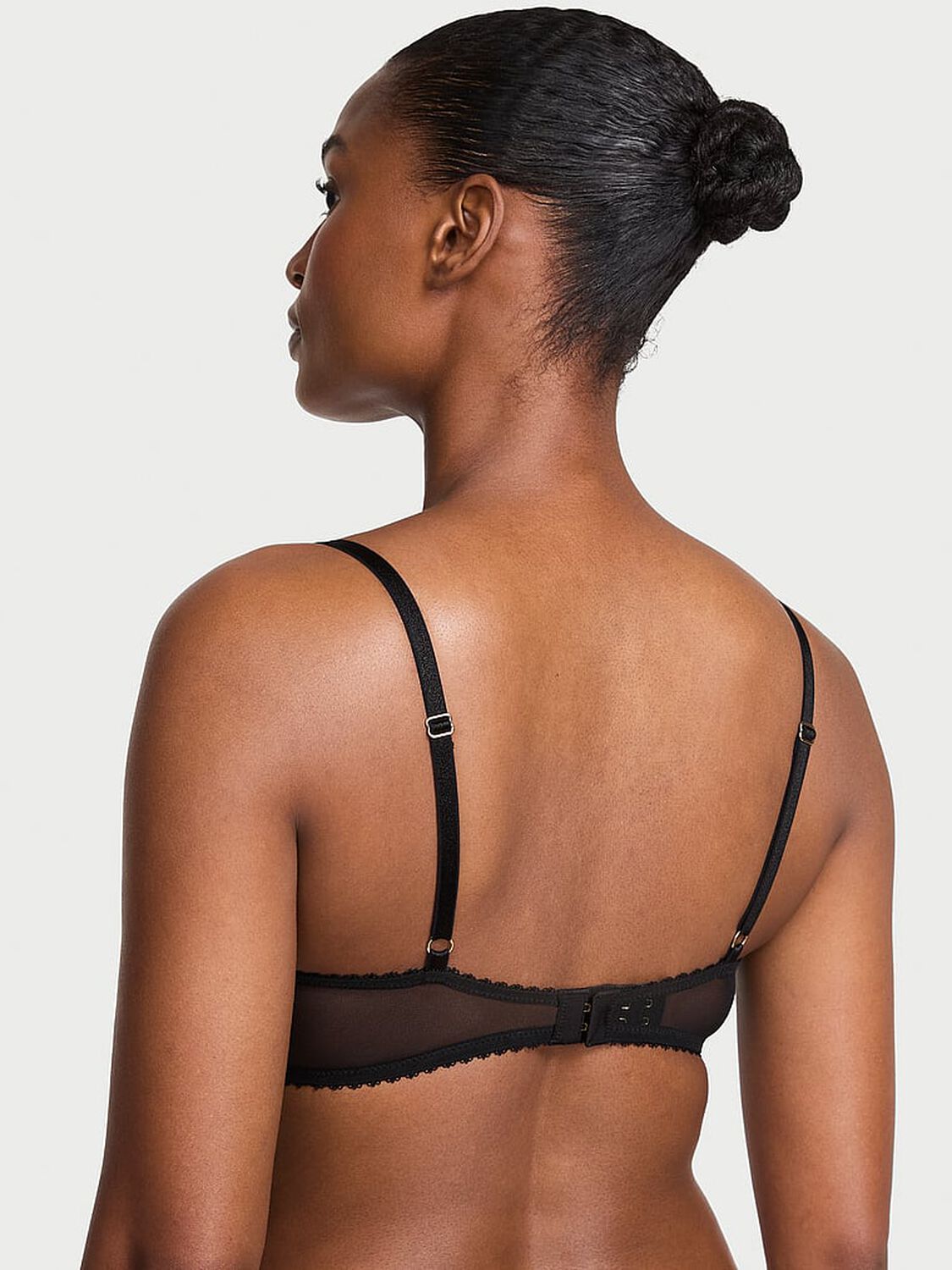 vs Very Sexy Electric Orchid Embroidery Push-Up Bra Black Electric Orchid 2 of 3 