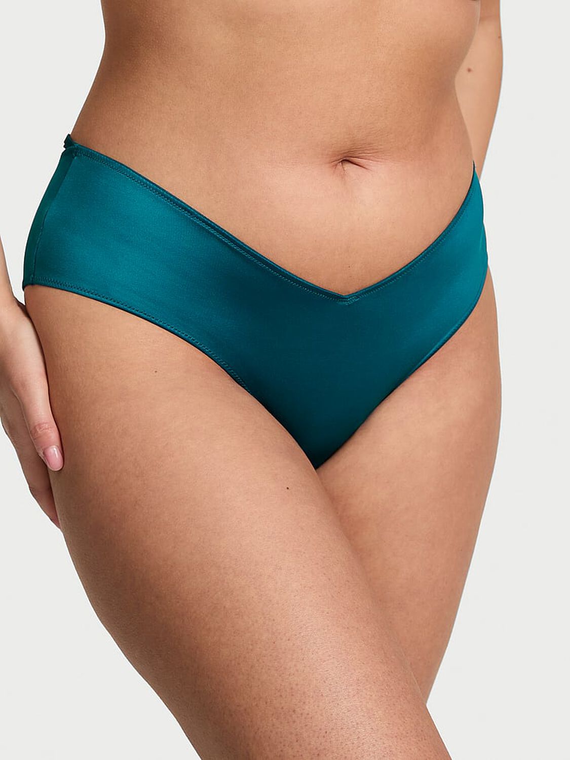 vs Very Sexy Strappy-Back High-Leg Cheeky Panty Jade 1 of 3 