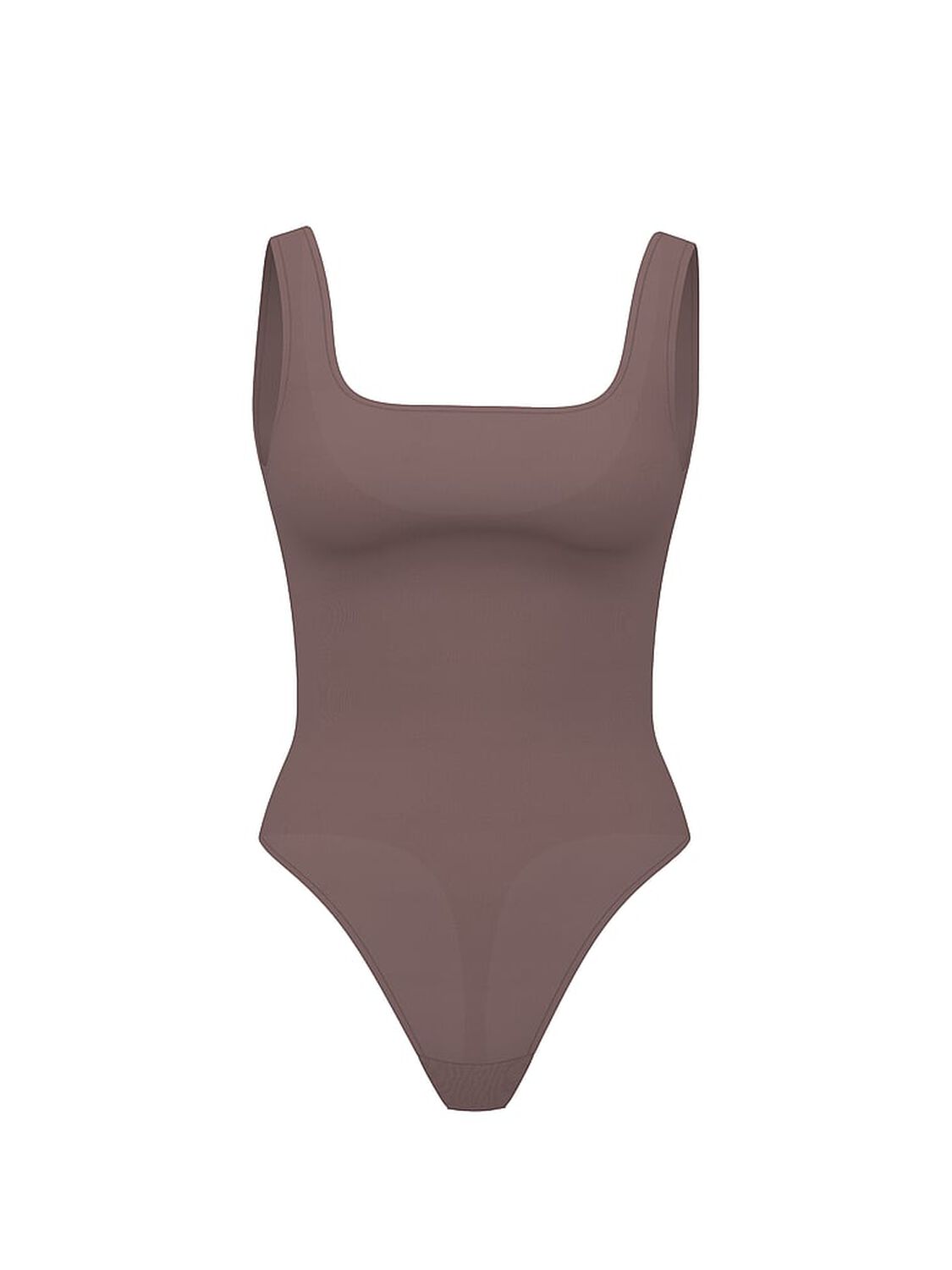 vs Victoria's Secret Luxe Contour Square-Neck Bodysuit Cloudy Grey 3 of 5 
