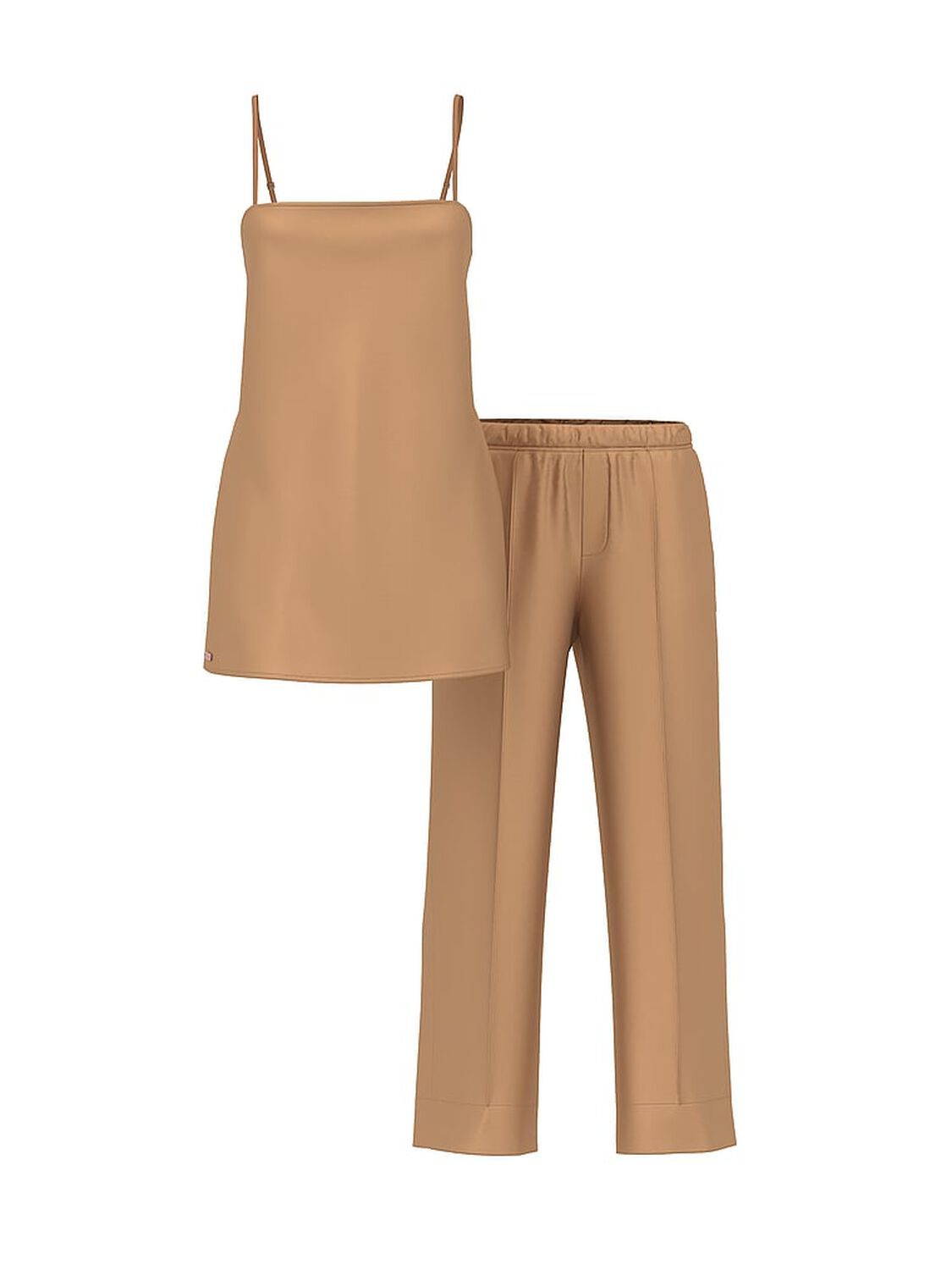 vs Victoria's Secret Scattered Shine Strap Satin Strappy-Back Slip Toffee 1 of 1 