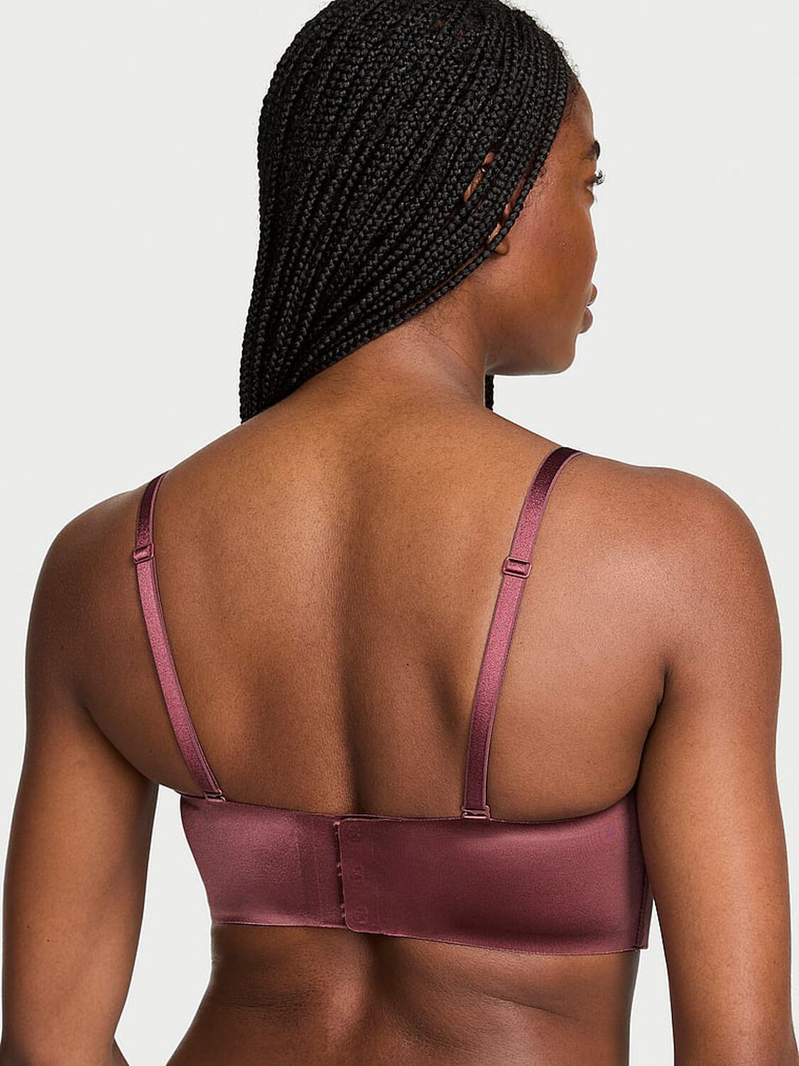 vs Invisible By Victoria&rsquo;s Secret Push-Up Wireless Bandeau Strapless Bra Morning Rose 2 of 4 