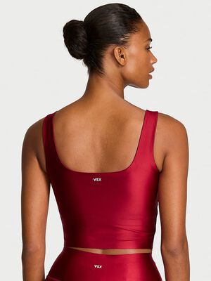 VSX GlossyTech&trade; Square-Neck Bra Top