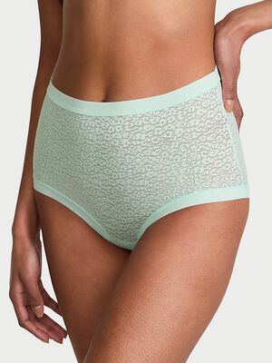 No-Show Leopard Lace Modern Brief Panty