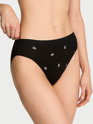 Stretch Cotton High-Leg Brief Panty
