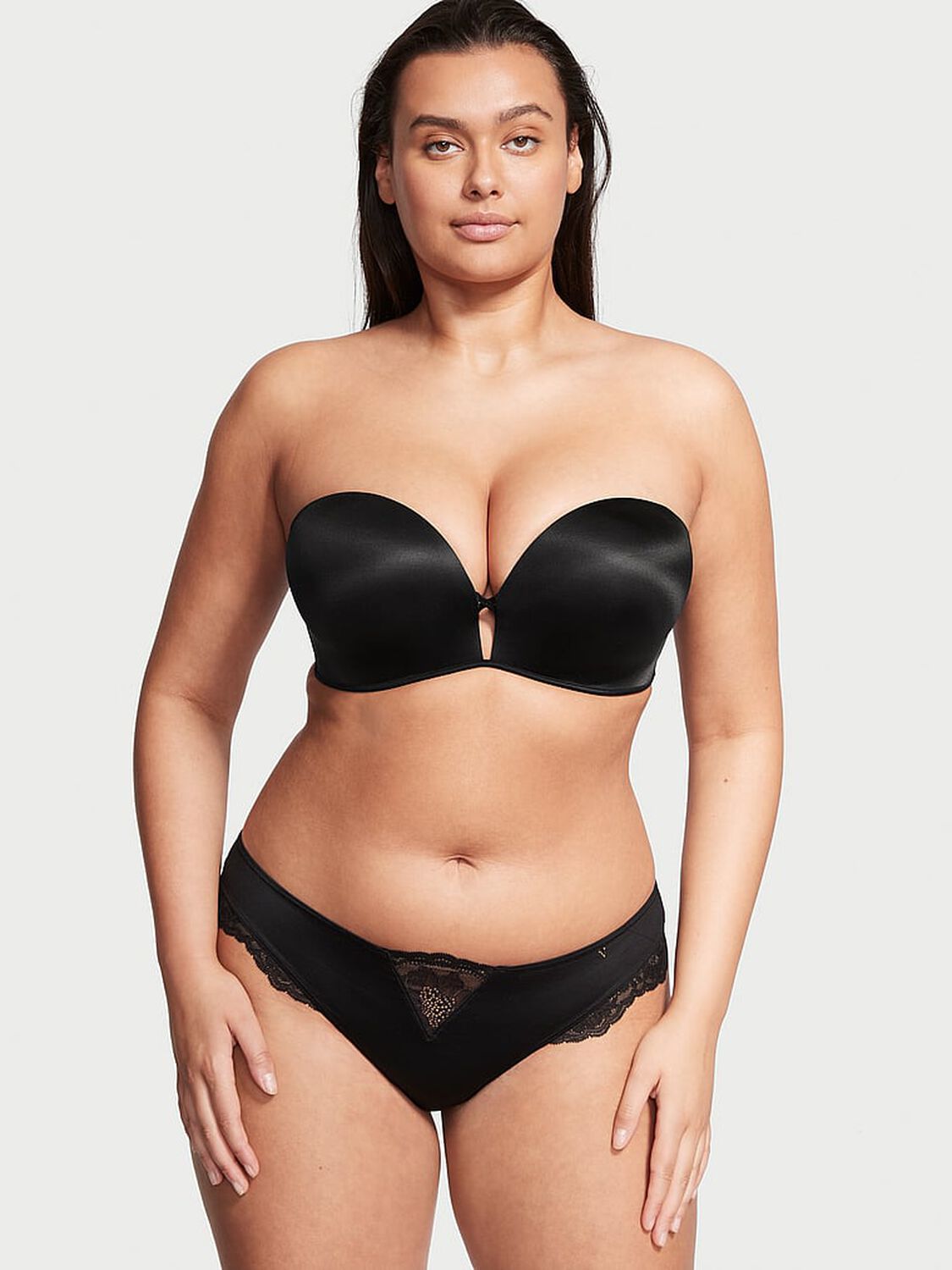 vs Very Sexy Bombshell Add-2-Cups Push Up Strapless Bra Black 1 of 4 