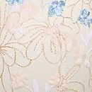 Wildflower Embroidery Push-Up Bra, White & Blue Wildflowers, swatch