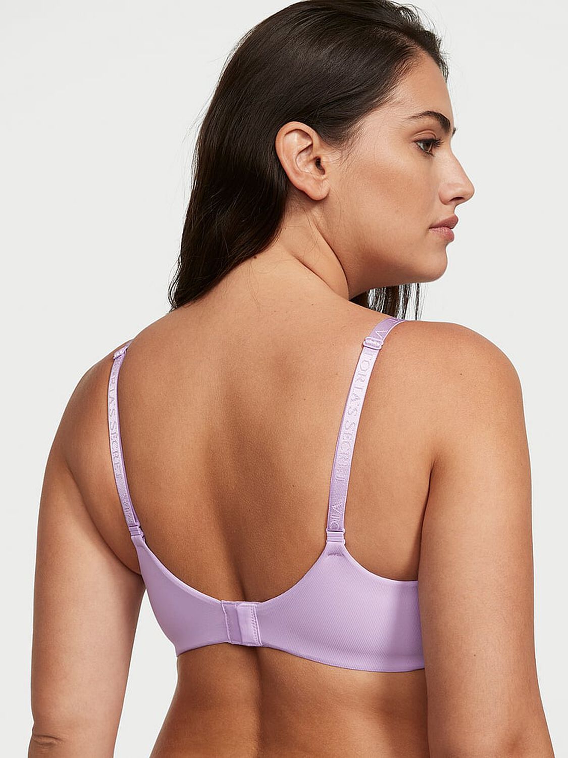 vs The T-Shirt Push-Up Perfect Shape Micro-Rib Bra Unicorn Purple 2 of 3 