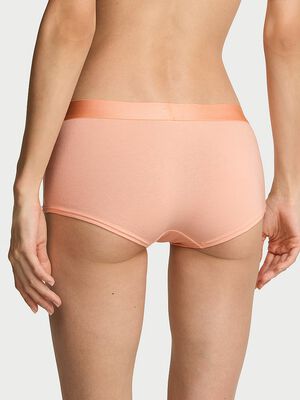 Logo Cotton Heart Shine Patch Boyshort Panty